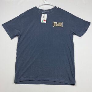 Navy Blue 'Get Lost in Nature' Tee Men’s Large NWT